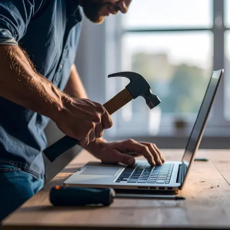 Kontakt_Laptop_Handwerker_gesucht Kontakt aufnehmen mit Handyman Jörg